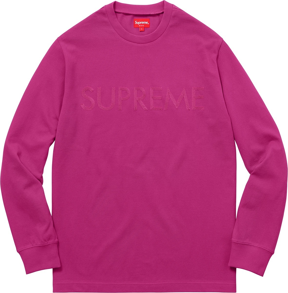 Pique Logo L/S Top view 2